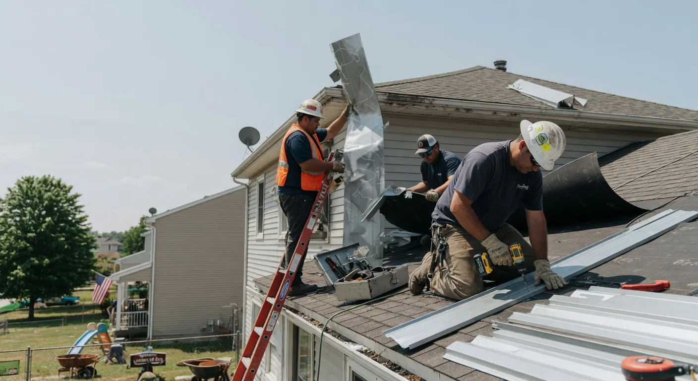 Storm Damage Metal Roof Repair in Hobbsville, NC